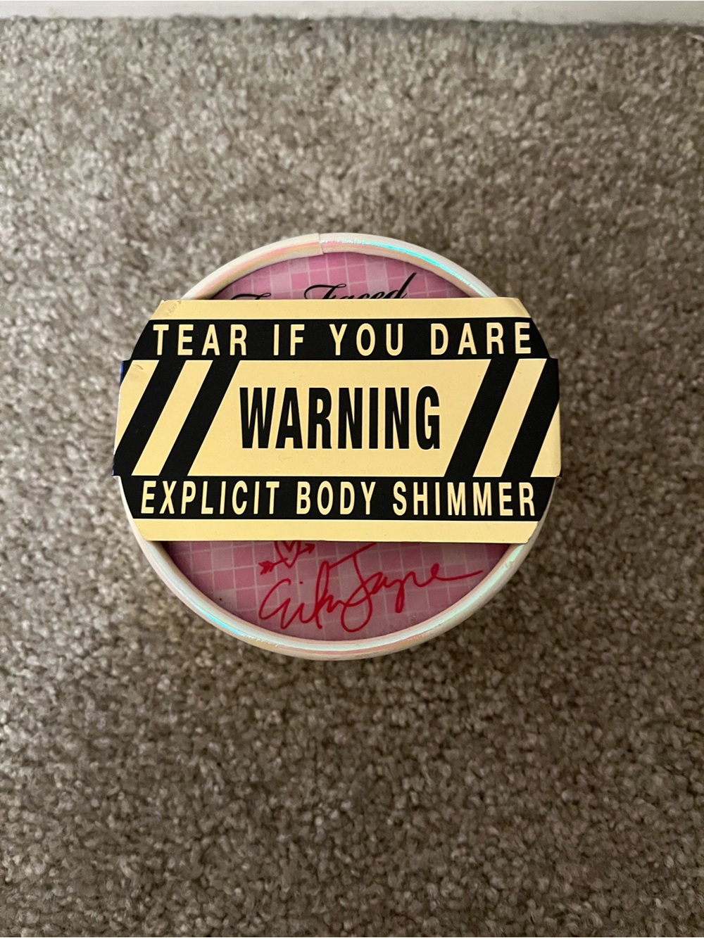Too Faced Gold Body Shimmer Jar